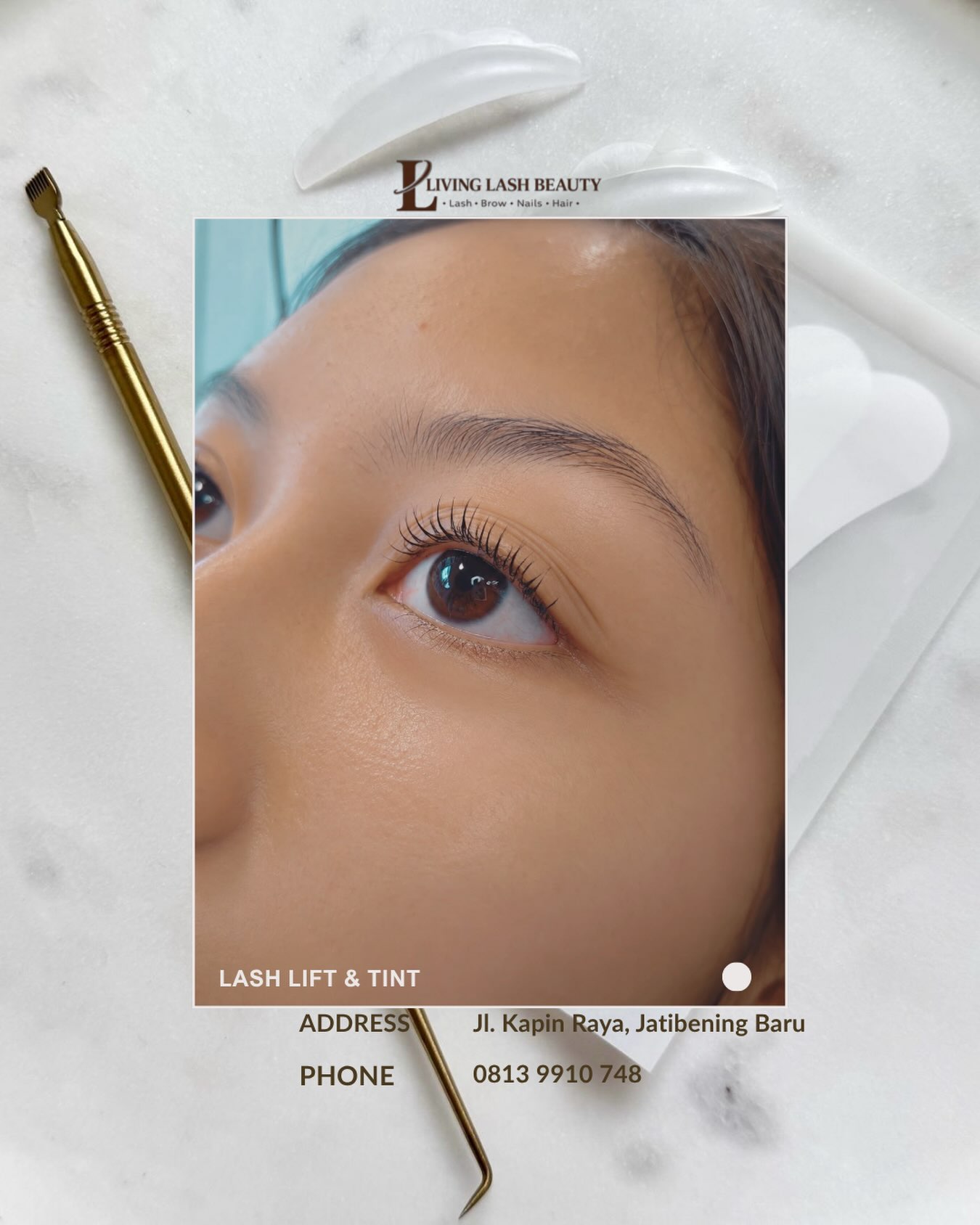Lash lift and tint Living Lash Beauty